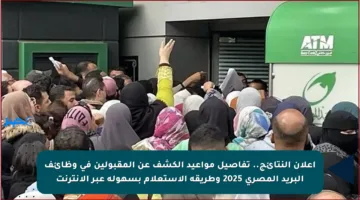 إعلان النتائج.. تفاصيل مواعيد الكشف عن المقبولين في وظائف البريد المصري 2025 وطريقة الاستعلام بسهولة عبر الإنترنت